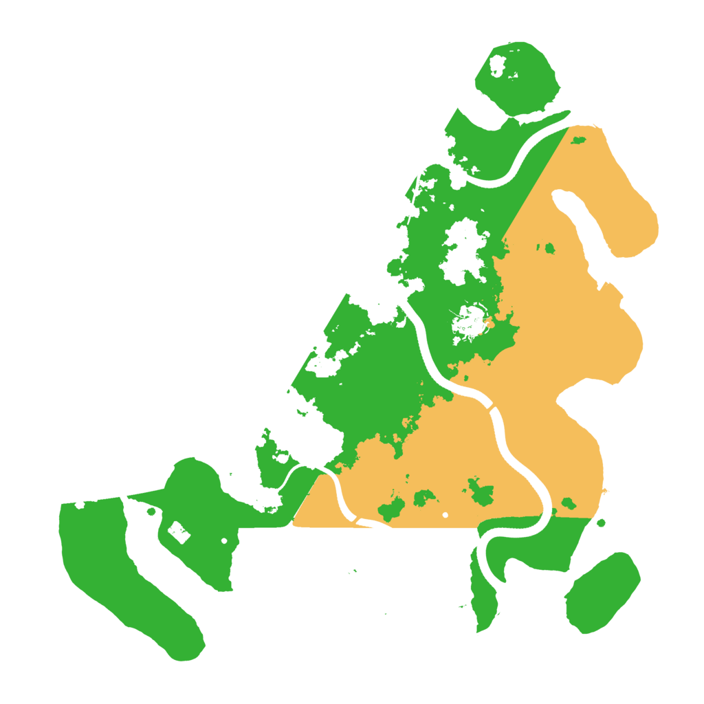Biome Rust Map: Procedural Map, Size: 3500, Seed: 80428342