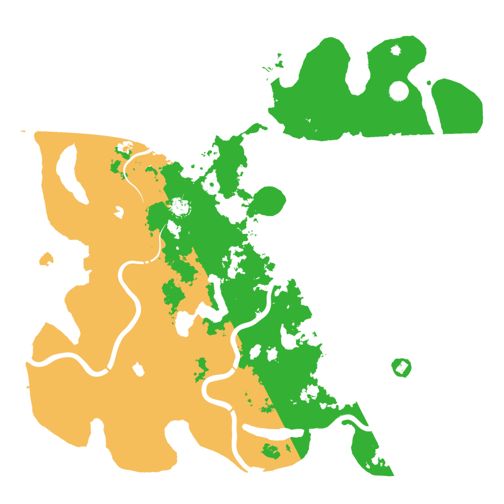 Biome Rust Map: Procedural Map, Size: 4500, Seed: 51611