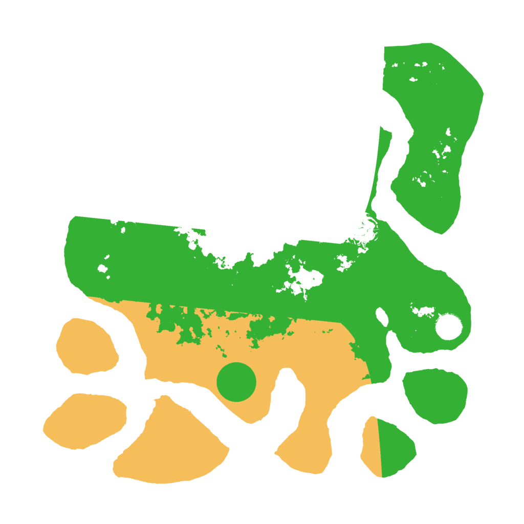 Biome Rust Map: Barren, Size: 3500, Seed: 3483766