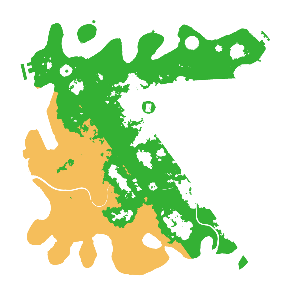 Biome Rust Map: Procedural Map, Size: 3700, Seed: 5635857