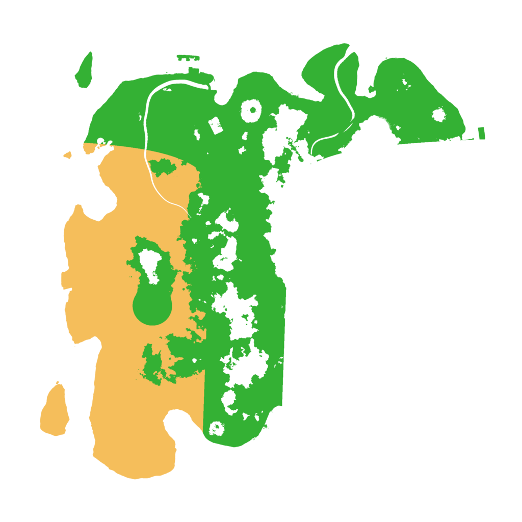 Biome Rust Map: Procedural Map, Size: 3500, Seed: 383667