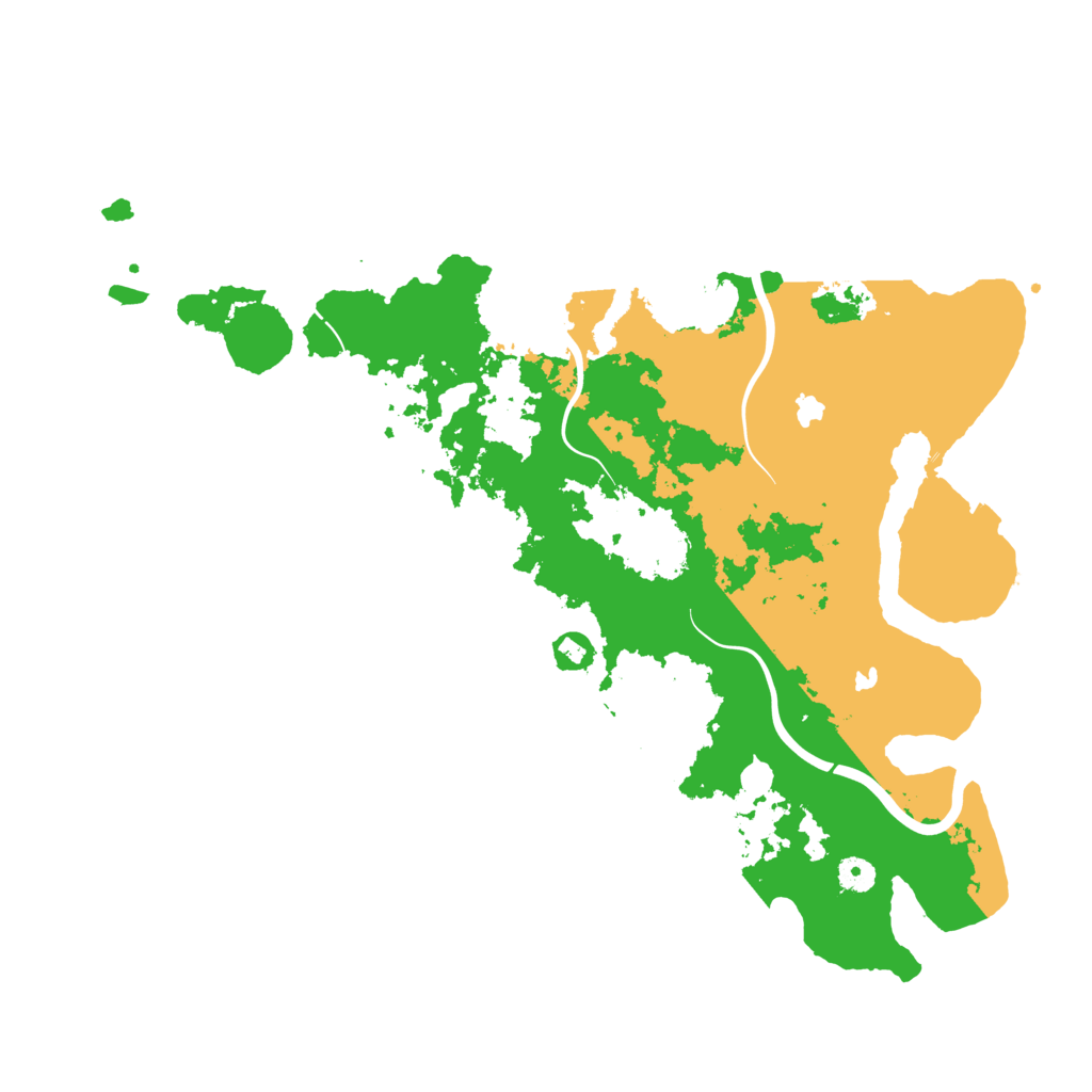 Biome Rust Map: Procedural Map, Size: 4500, Seed: 3570279