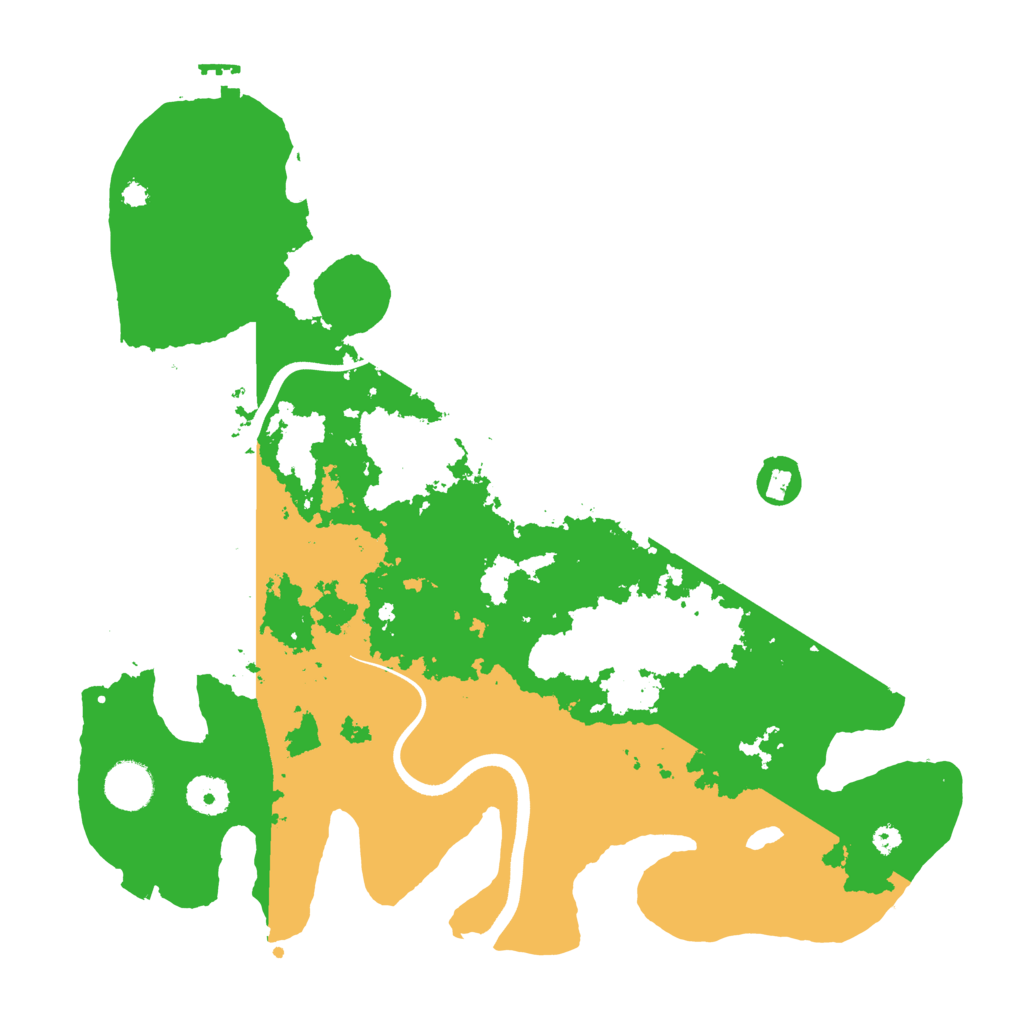 Biome Rust Map: Procedural Map, Size: 3700, Seed: 1490519
