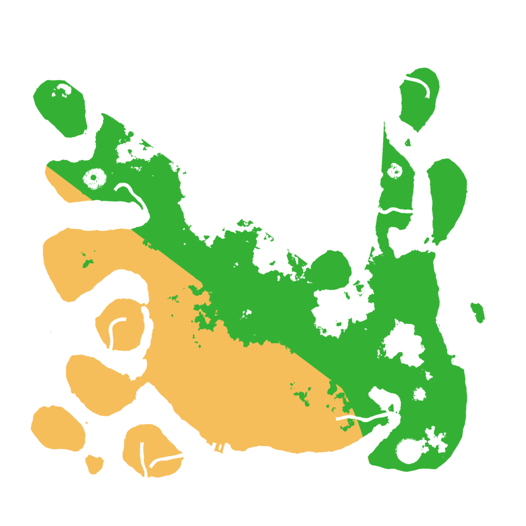 Biome Rust Map: Procedural Map, Size: 3700, Seed: 1810216