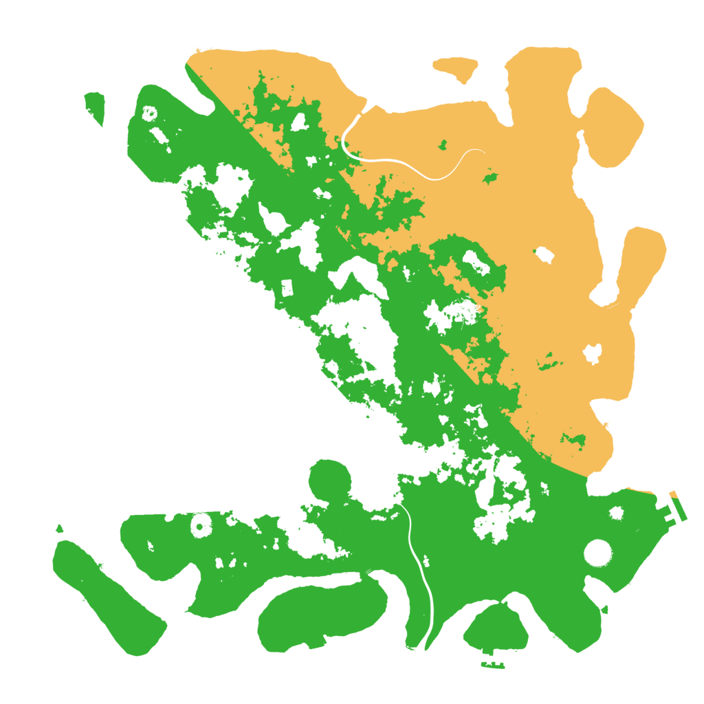 Biome Rust Map: Procedural Map, Size: 4500, Seed: 2382560