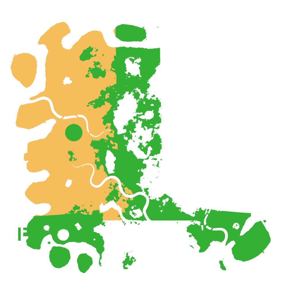 Biome Rust Map: Procedural Map, Size: 4500, Seed: 404111
