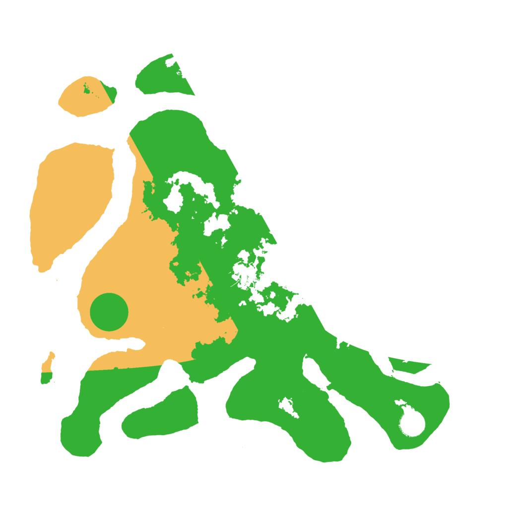 Biome Rust Map: Barren, Size: 3500, Seed: 1087773