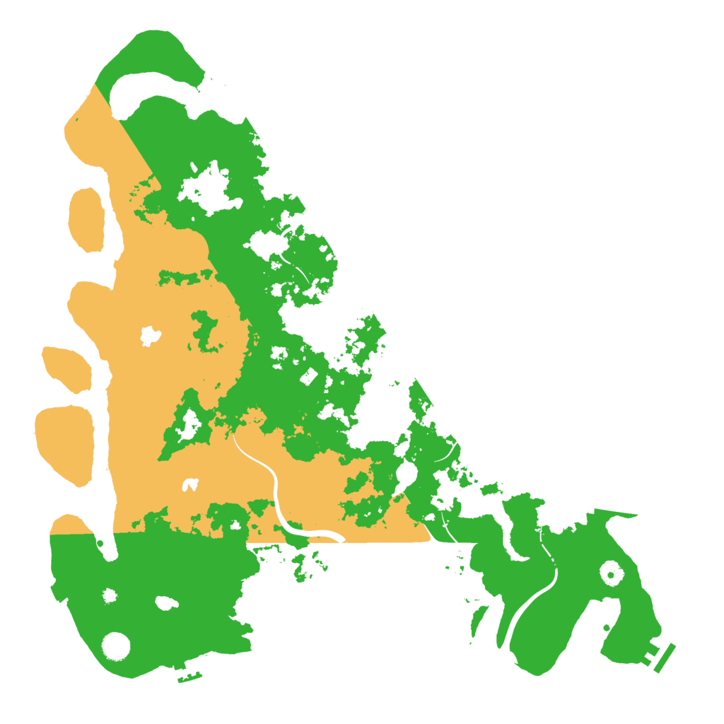 Biome Rust Map: Procedural Map, Size: 4500, Seed: 2060570