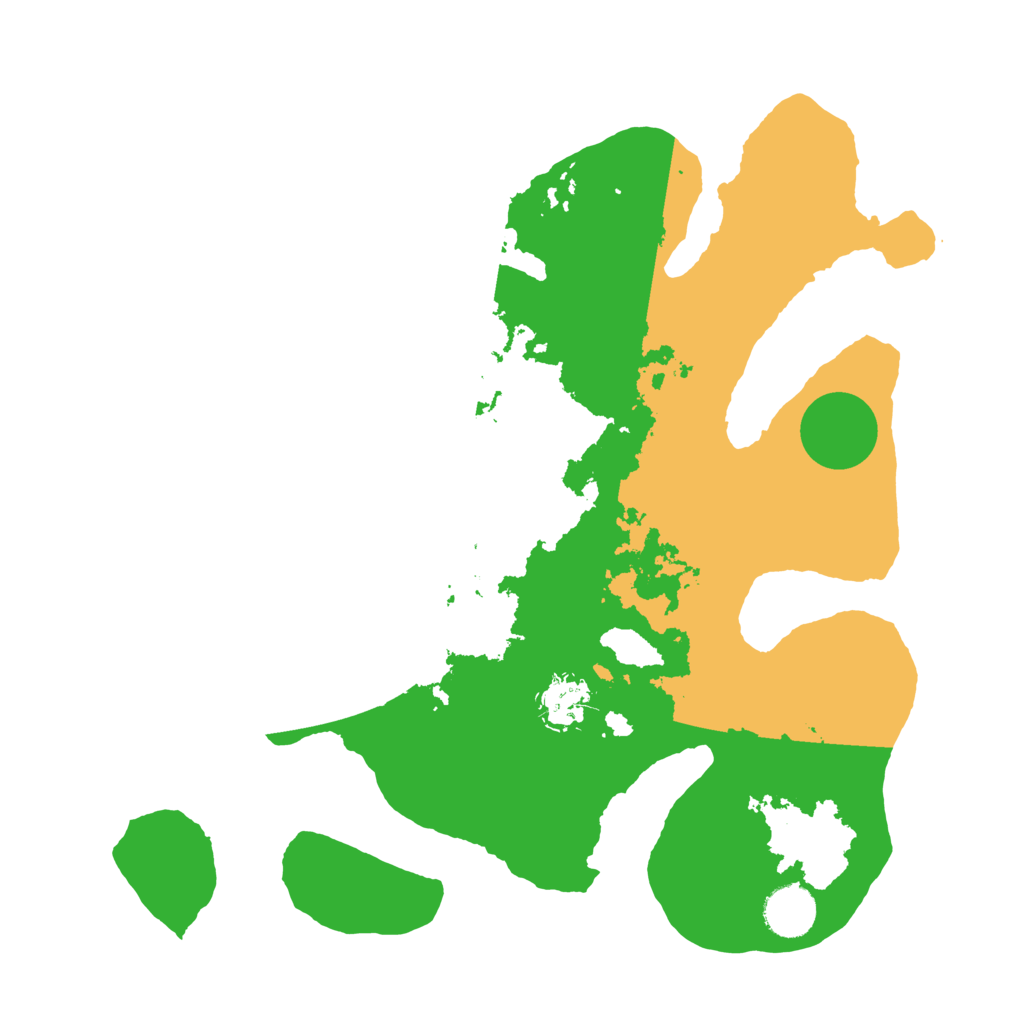 Biome Rust Map: Barren, Size: 3500, Seed: 3302831