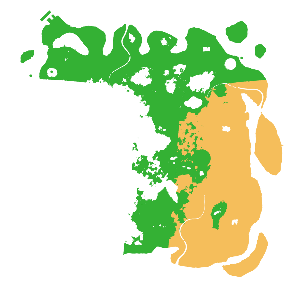 Biome Rust Map: Procedural Map, Size: 4500, Seed: 45676