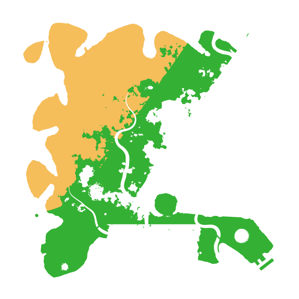 Biome Rust Map: Procedural Map, Size: 3700, Seed: 2968859
