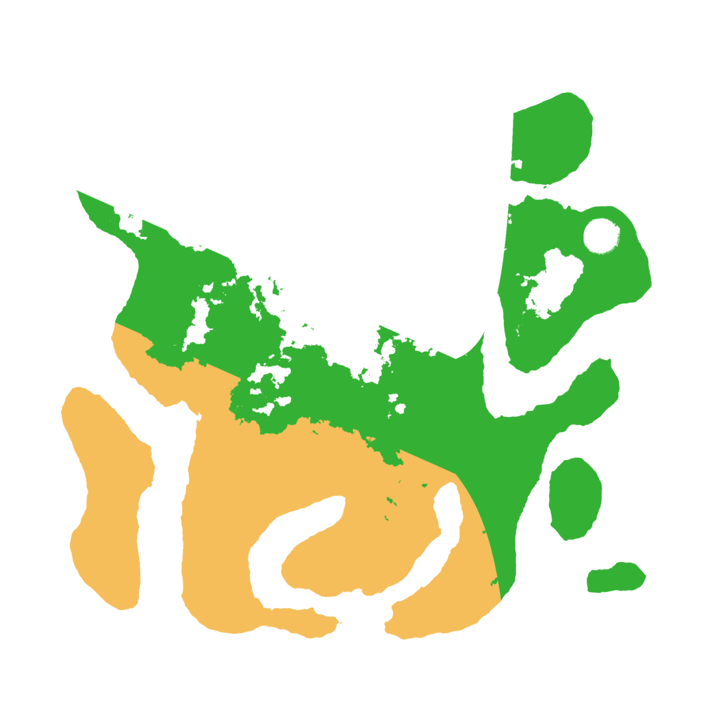 Biome Rust Map: Barren, Size: 3500, Seed: 3925557