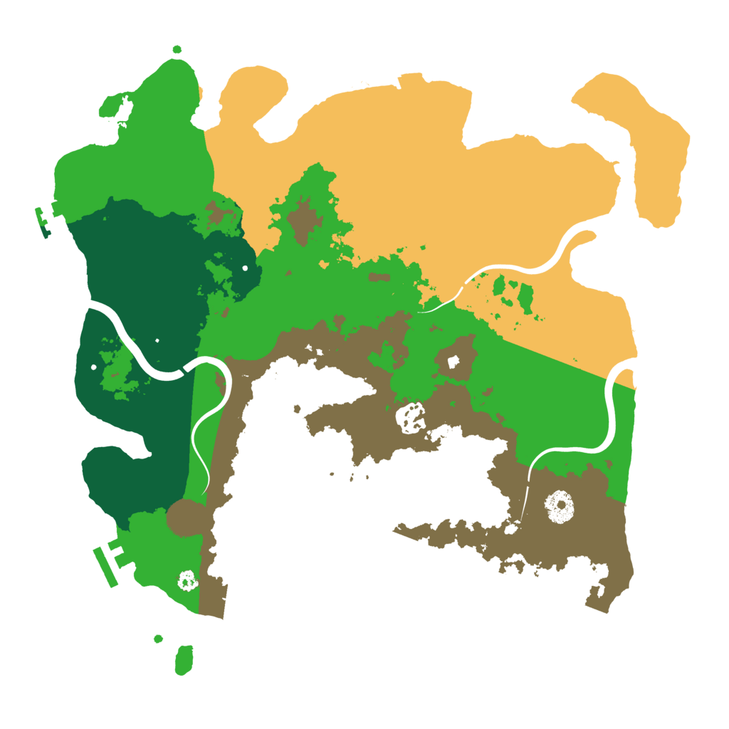 Biome Rust Map: Procedural Map, Size: 3500, Seed: 6046637