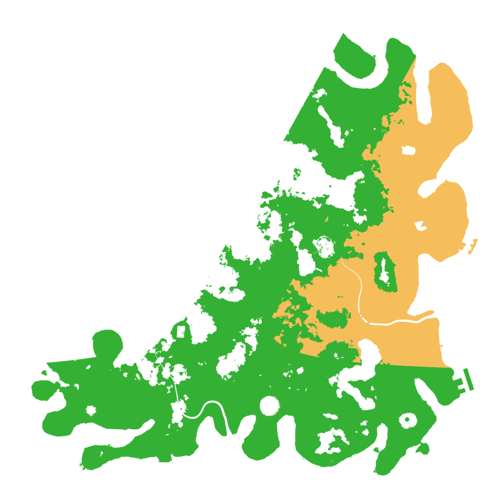 Biome Rust Map: Procedural Map, Size: 4500, Seed: 2482109