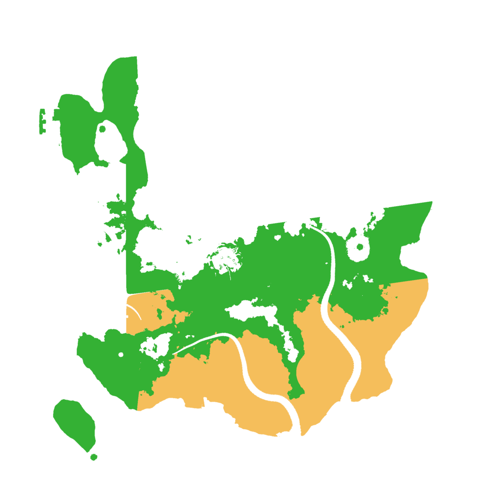 Biome Rust Map: Procedural Map, Size: 3000, Seed: 99654115