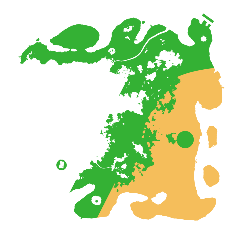 Biome Rust Map: Procedural Map, Size: 3700, Seed: 5440485