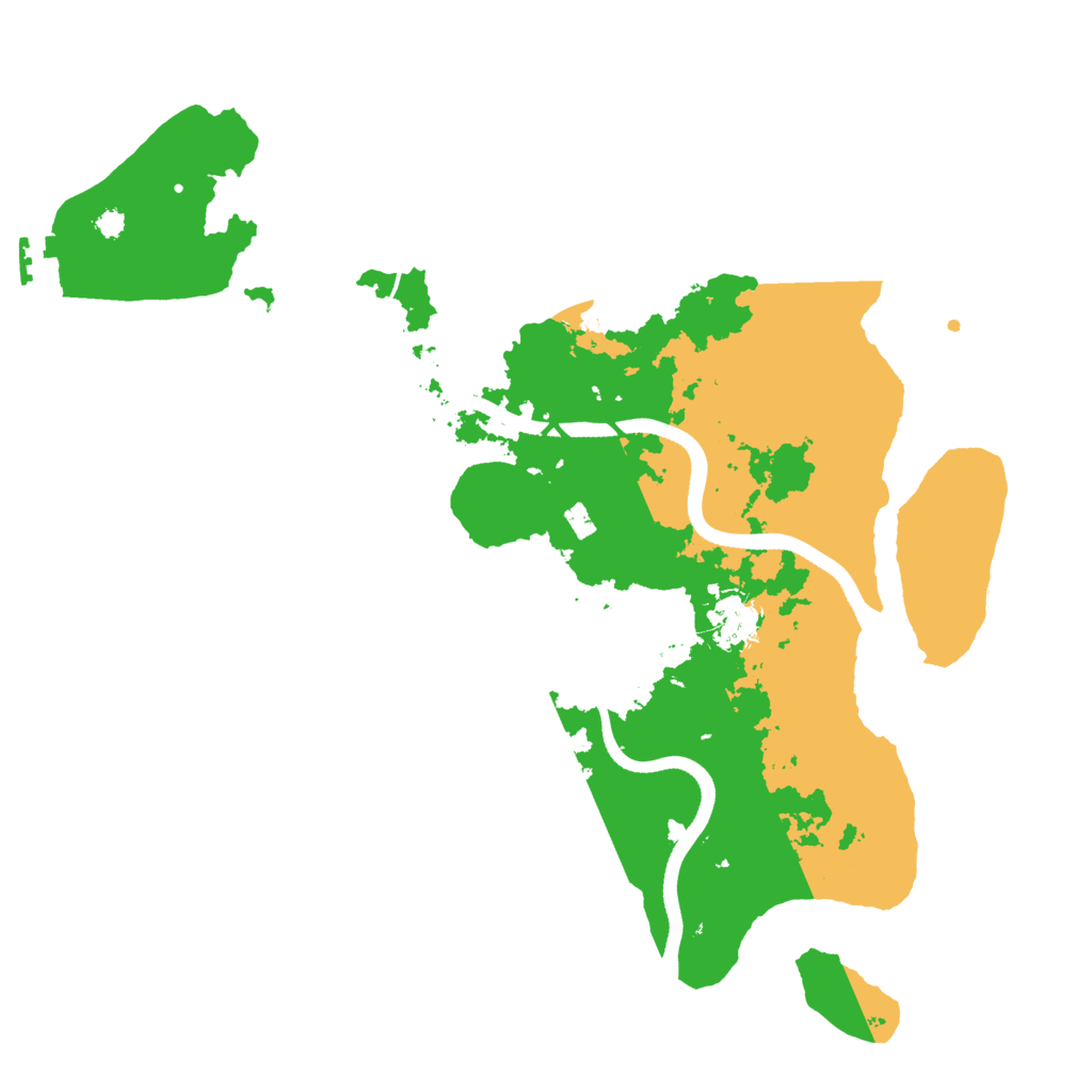 Biome Rust Map: Procedural Map, Size: 3500, Seed: 3886693