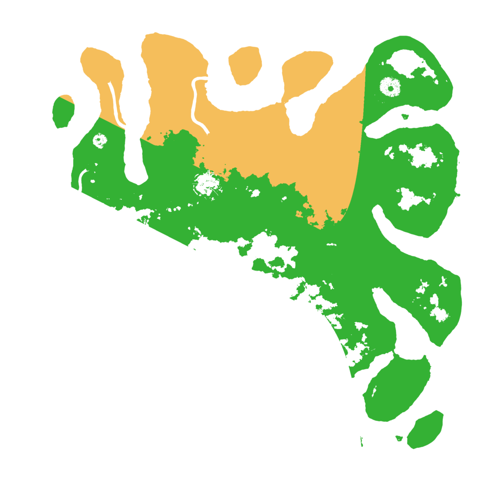 Biome Rust Map: Procedural Map, Size: 3700, Seed: 3748525