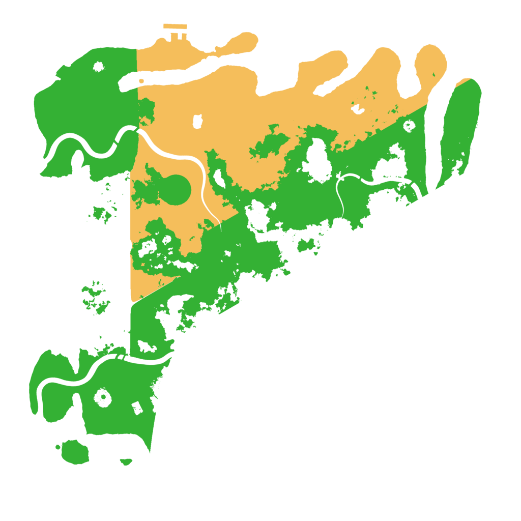 Biome Rust Map: Procedural Map, Size: 4500, Seed: 160102