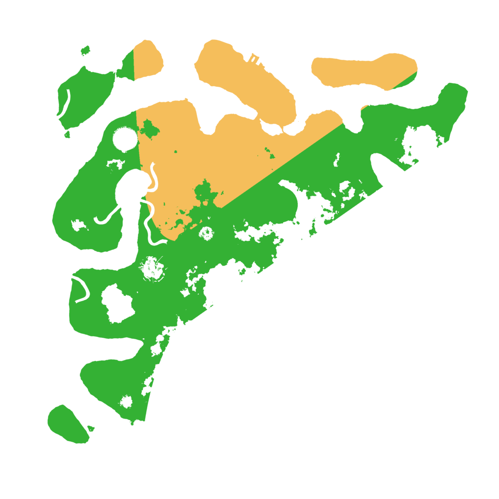 Biome Rust Map: Procedural Map, Size: 3700, Seed: 3651709