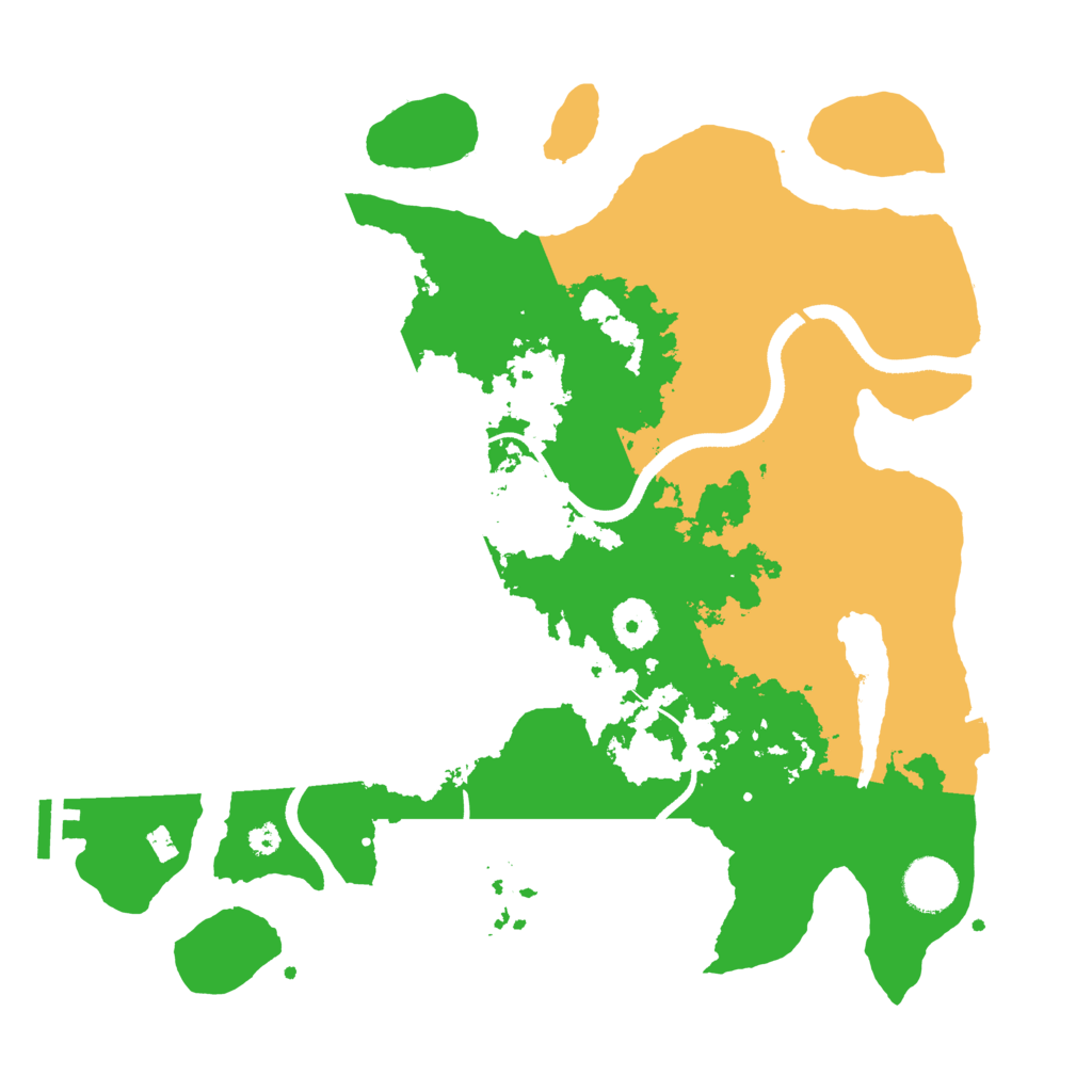 Biome Rust Map: Procedural Map, Size: 3500, Seed: 3397050