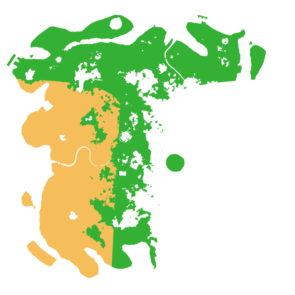 Biome Rust Map: Procedural Map, Size: 4500, Seed: 2138408