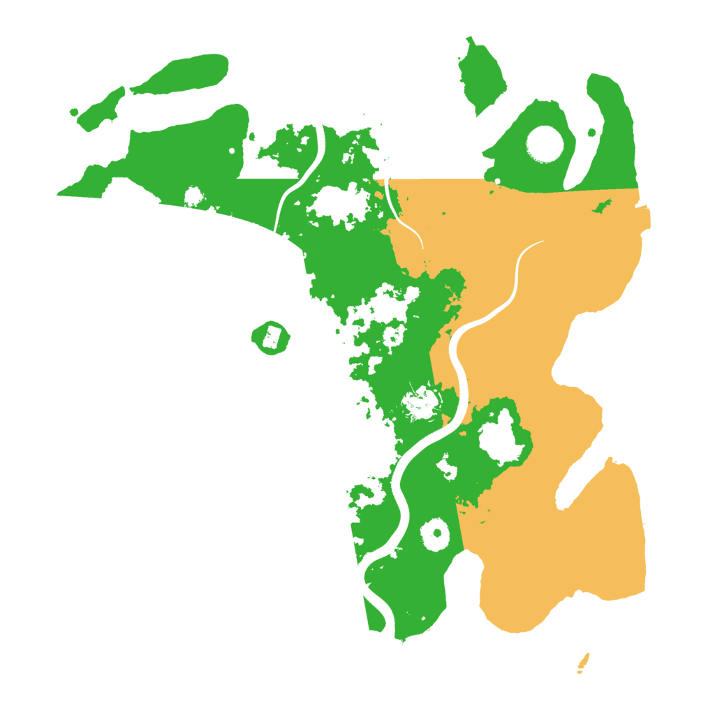Biome Rust Map: Procedural Map, Size: 3500, Seed: 5592110