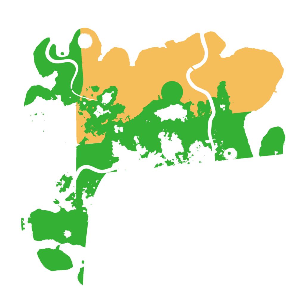 Biome Rust Map: Procedural Map, Size: 3700, Seed: 4275698