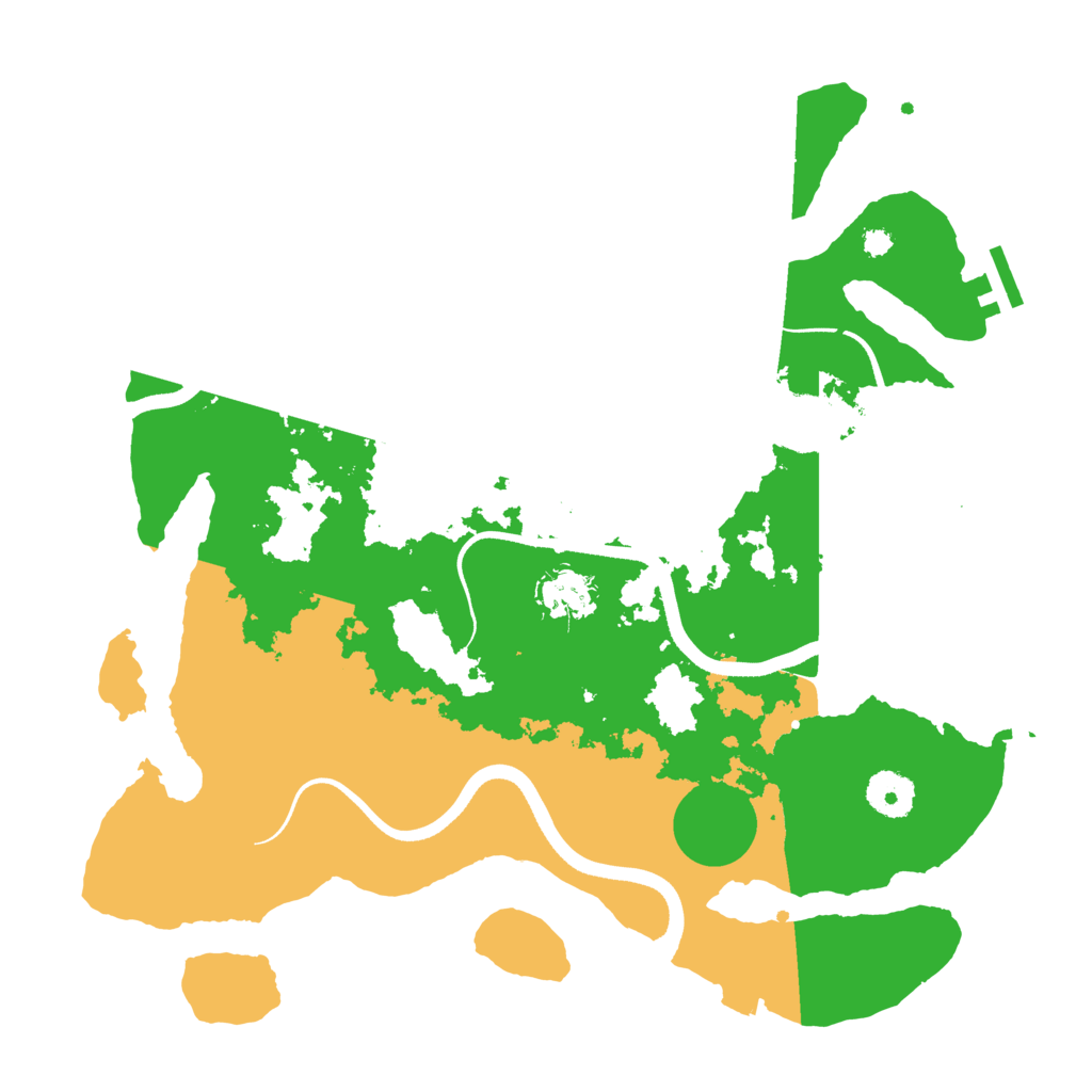 Biome Rust Map: Procedural Map, Size: 3500, Seed: 870970