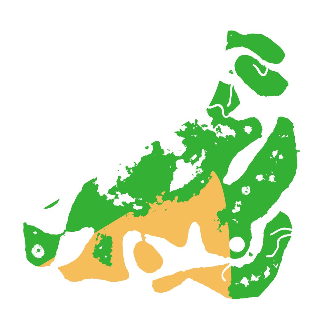 Biome Rust Map: Procedural Map, Size: 3700, Seed: 1673189