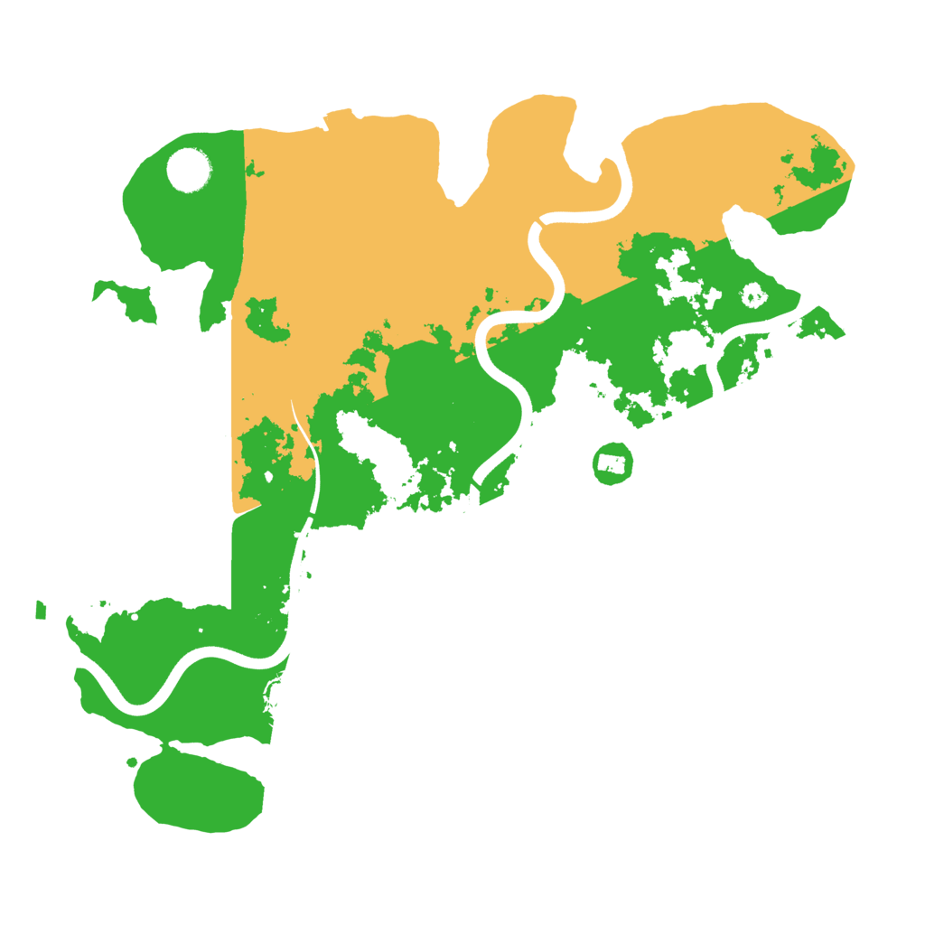 Biome Rust Map: Procedural Map, Size: 3700, Seed: 58283