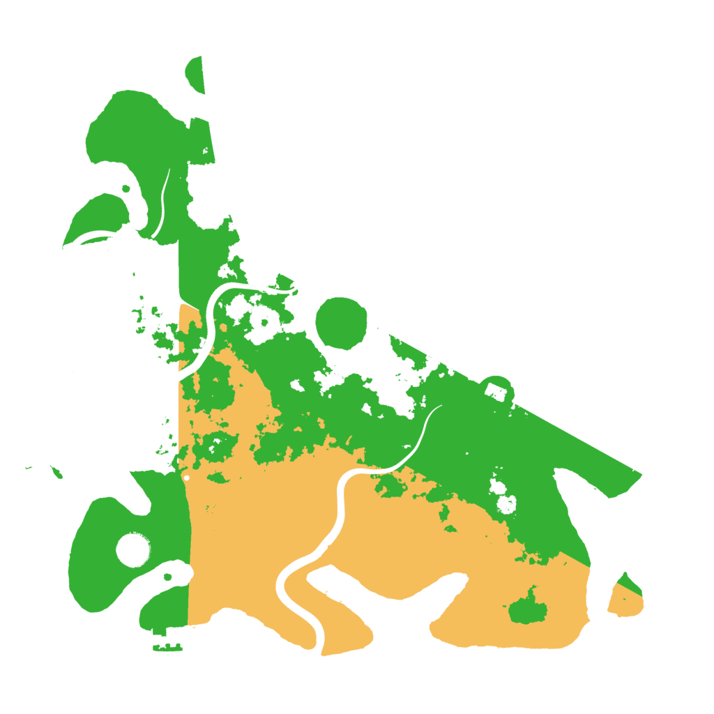 Biome Rust Map: Procedural Map, Size: 3700, Seed: 5105438