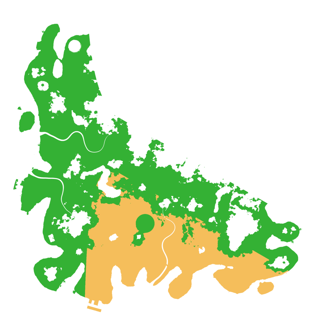 Biome Rust Map: Procedural Map, Size: 4500, Seed: 5842302