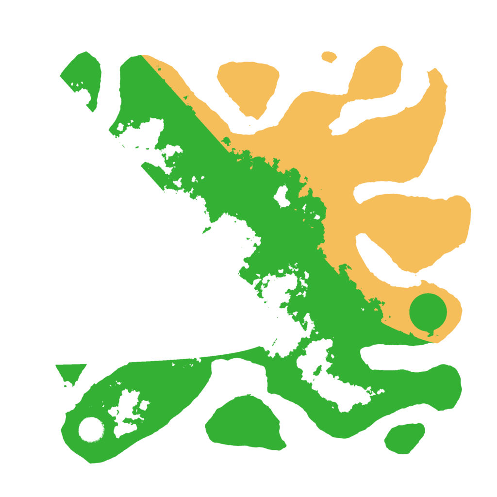 Biome Rust Map: Barren, Size: 3500, Seed: 5307071