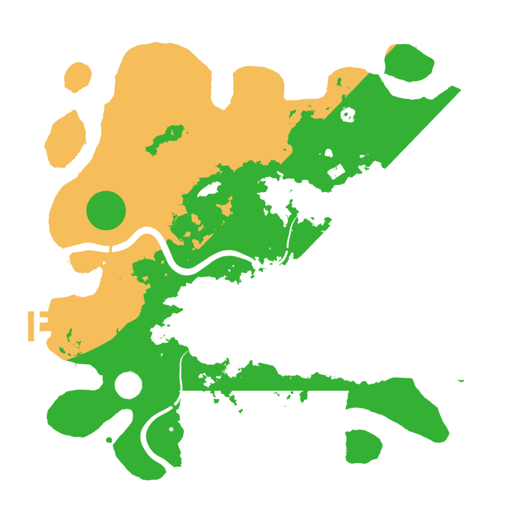 Biome Rust Map: Procedural Map, Size: 3500, Seed: 4255688