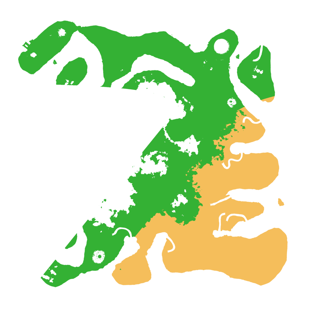 Biome Rust Map: Procedural Map, Size: 3700, Seed: 2632992