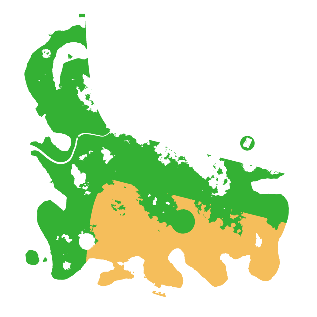 Biome Rust Map: Procedural Map, Size: 3500, Seed: 1024799