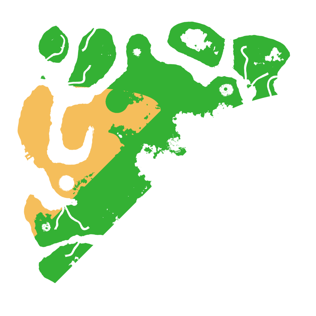 Biome Rust Map: Procedural Map, Size: 3700, Seed: 5038079