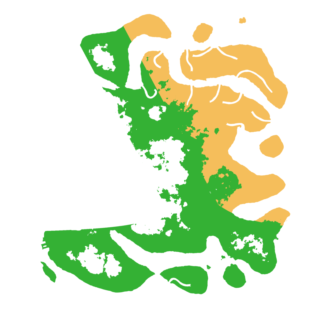 Biome Rust Map: Procedural Map, Size: 3700, Seed: 4202282