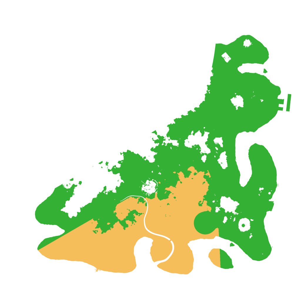Biome Rust Map: Procedural Map, Size: 3500, Seed: 2021312