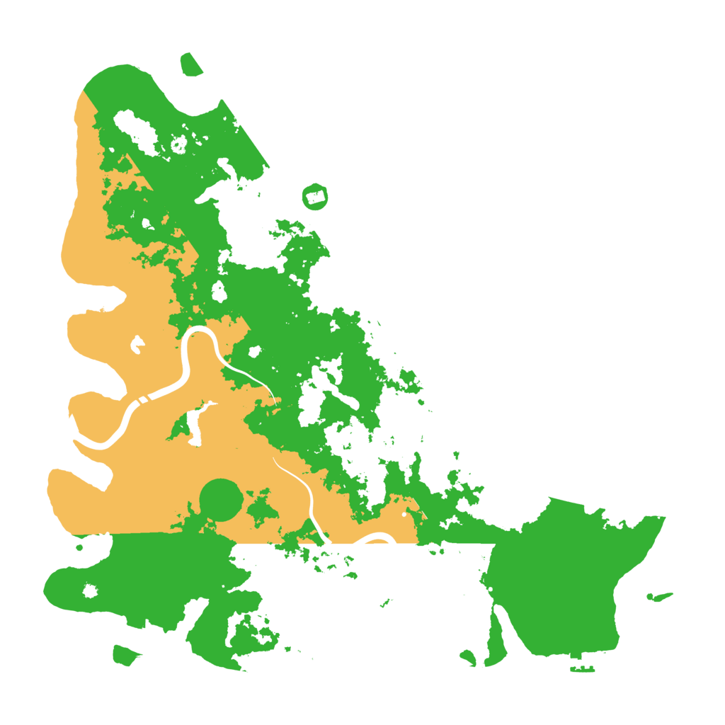 Biome Rust Map: Procedural Map, Size: 4500, Seed: 666825