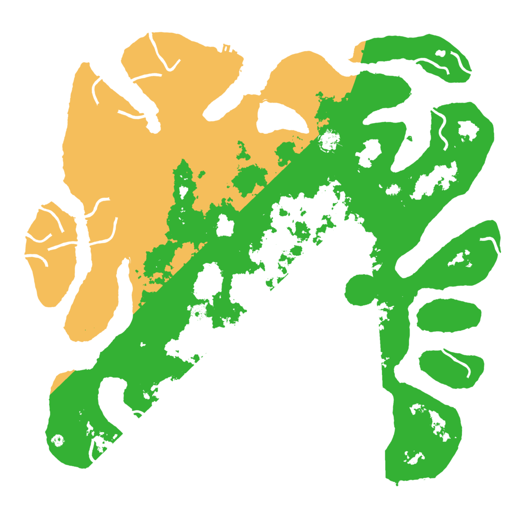 Biome Rust Map: Procedural Map, Size: 4500, Seed: 3988357