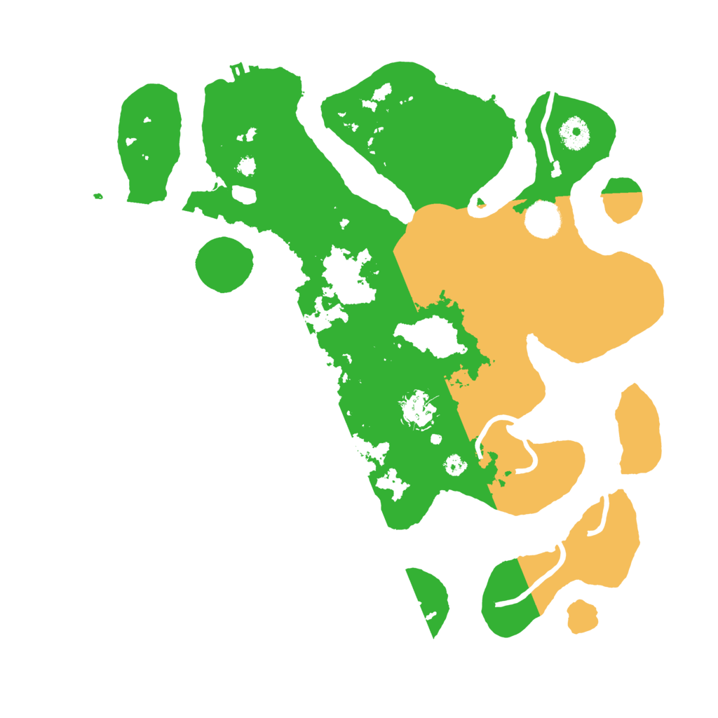 Biome Rust Map: Procedural Map, Size: 3500, Seed: 1414237