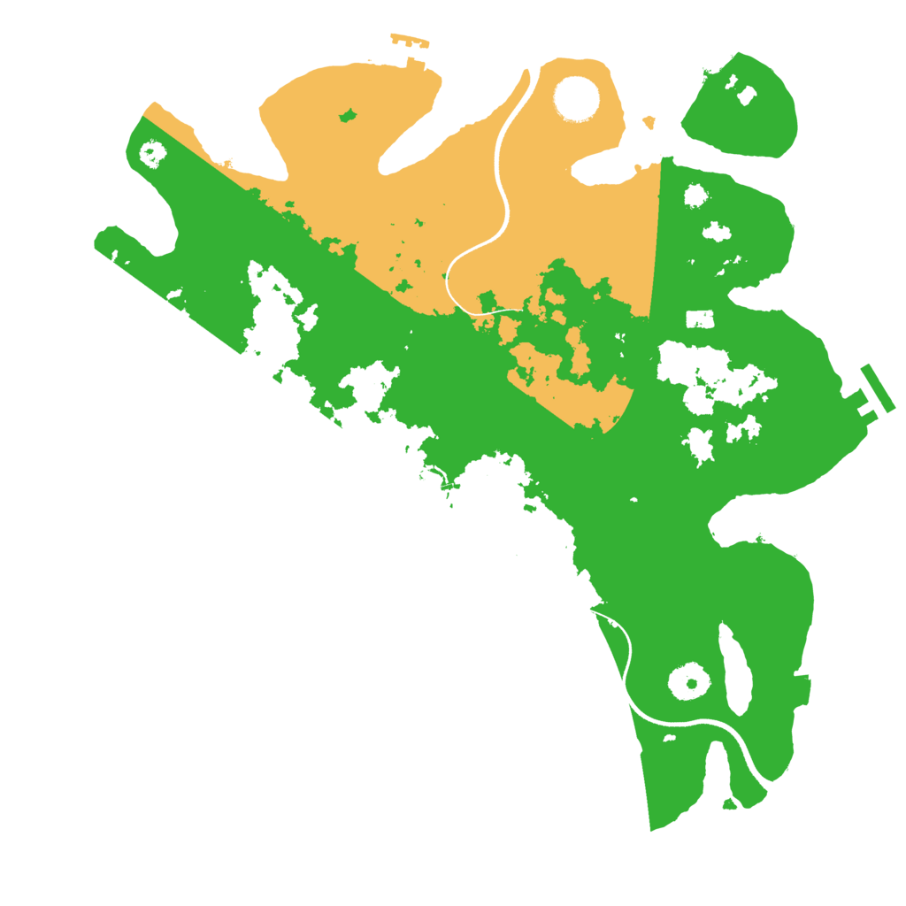 Biome Rust Map: Procedural Map, Size: 3500, Seed: 57774369