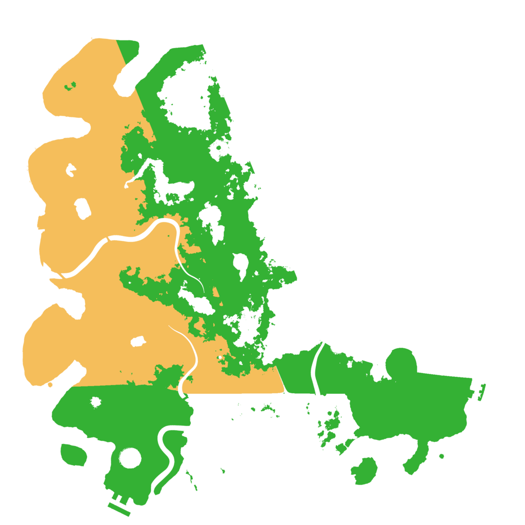 Biome Rust Map: Procedural Map, Size: 4500, Seed: 259789