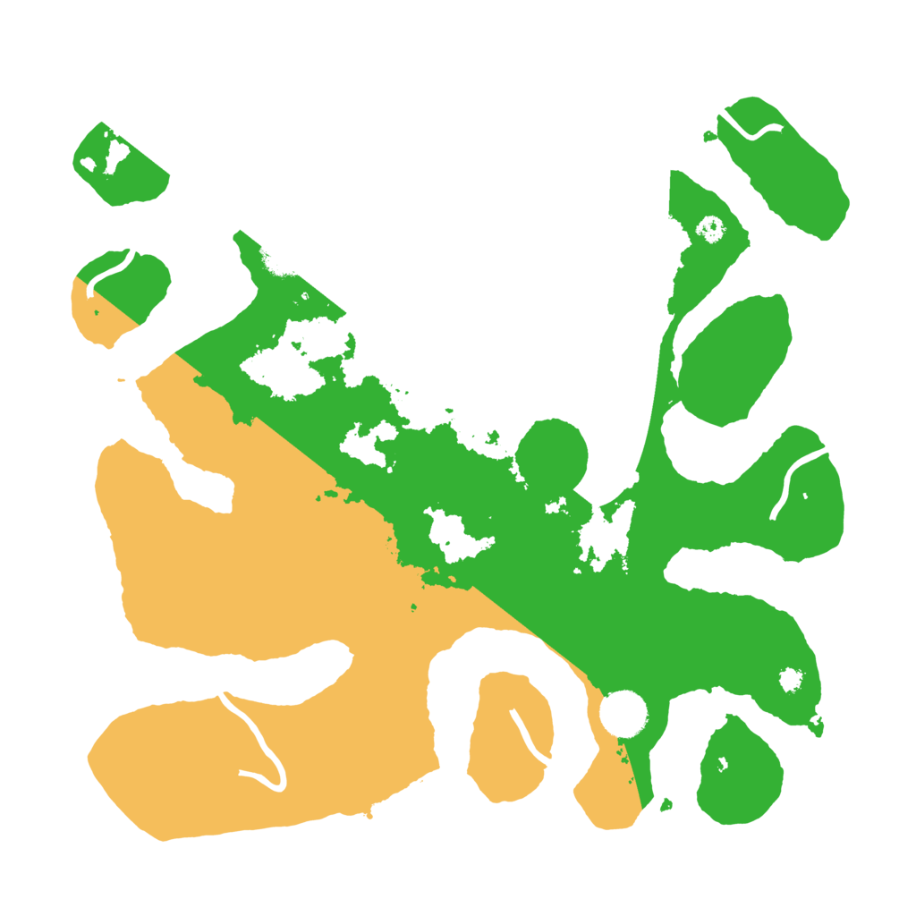 Biome Rust Map: Procedural Map, Size: 3500, Seed: 716396