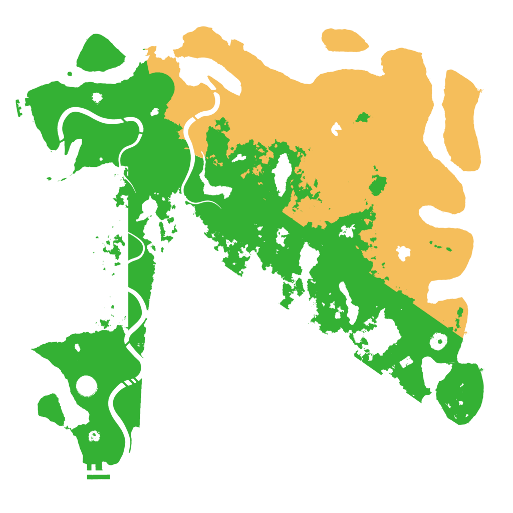 Biome Rust Map: Procedural Map, Size: 4500, Seed: 5026017