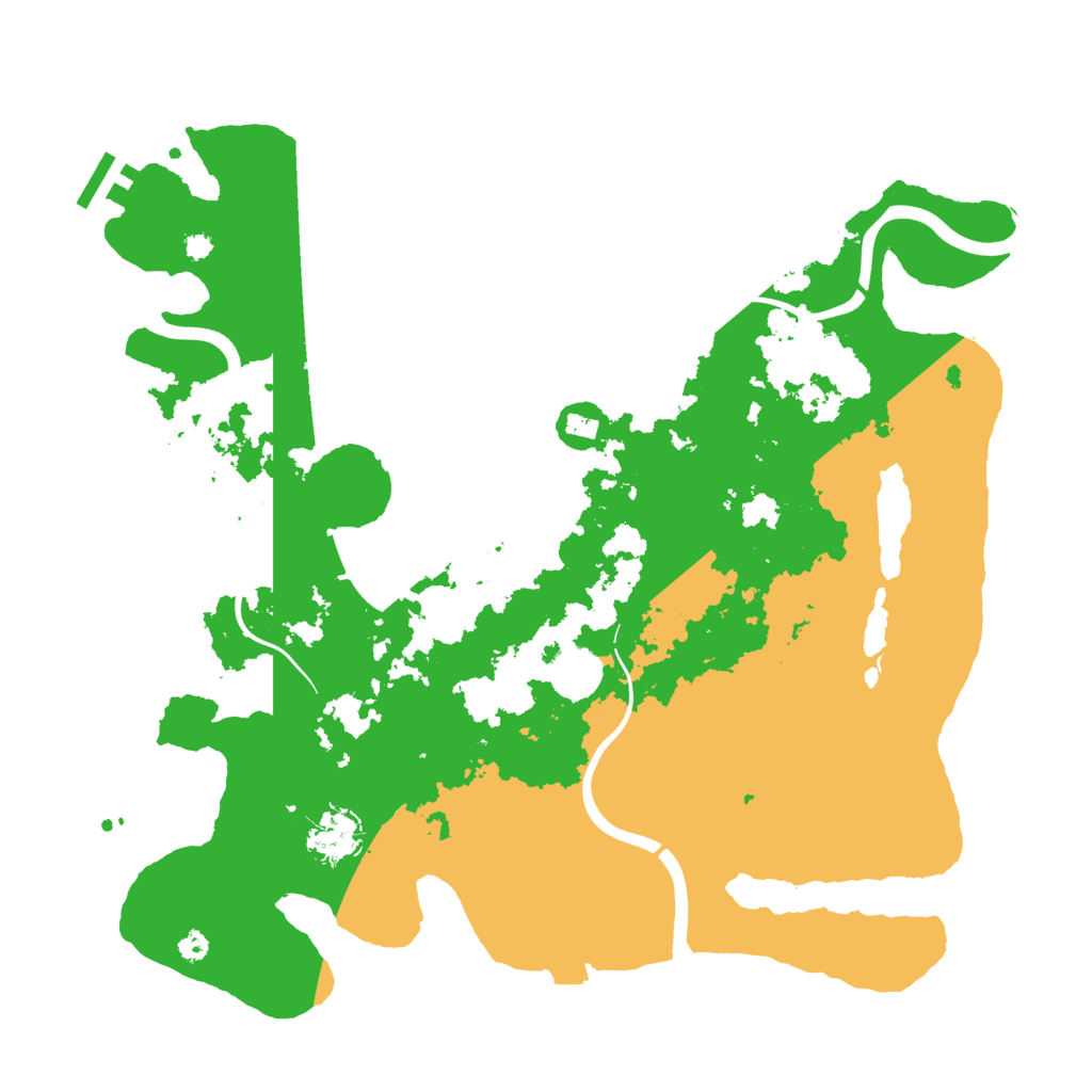 Biome Rust Map: Procedural Map, Size: 3700, Seed: 2026468