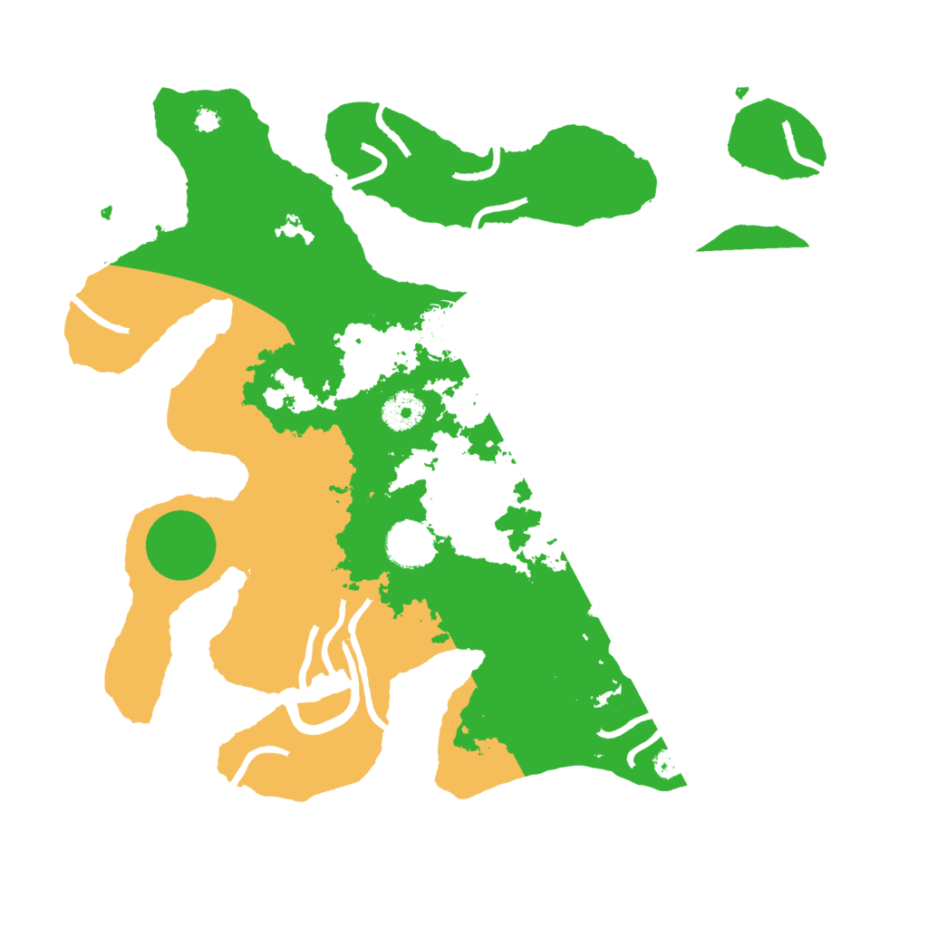 Biome Rust Map: Procedural Map, Size: 3500, Seed: 271479