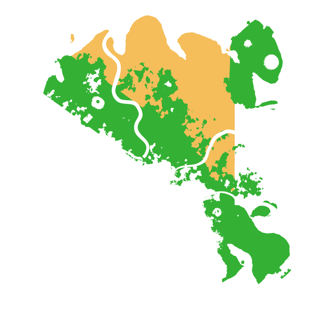 Biome Rust Map: Procedural Map, Size: 3700, Seed: 5589125